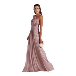 Birdy Grey Kiko Bridesmaid Dress in Mauve Purple Womens Size XS Pockets Formal